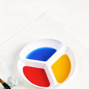 TEMU 미술 페인팅 팔레트: 플라스틱, 3구획, 18cm / 7.08인치