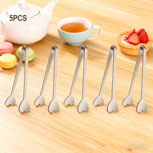 TEMU 고품질 스테인리스 스틸 아이스 집게 5-10개, 내구성 있는 소형 집게, /디저트/캔디/치즈 등에 적합, 결혼식/생일/어머니날/새해 파티용 탁월한 식기 액세서리, 캔디 집게, 도구, 스타일리시 집게, 내식성 소재, 고품질 집게, 푸드 집게, 이벤트 주최자, 선물 구매자, 디저트 집게, 캔디 뷔페 용품, 미니 캔디 집게