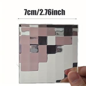 TEMU 1개 픽셀 유리 사진 소품, 귀여운 애완 동물 얼굴 픽셀 유리 필터, 사진 액세서리, 카메라 렌즈 필터, 애완 동물 장난감으로 애완 동물을 위한 로맨틱하고 창의적인 사진 촬영에 적합