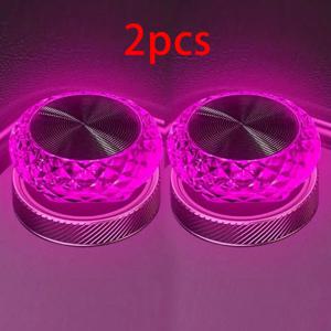 TEMU 차량용 타원형 USB 장식 조명 2개 세트. 다양한 색상의 소형 LED 앰비언트 조명. 실내 장식에 이상적. 배터리 없이 발렌타인데이, 할로윈, 크리스마스 선물로 완벽.