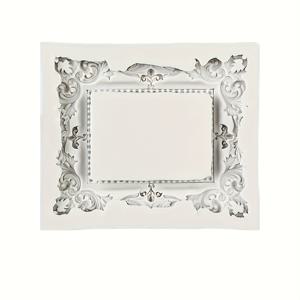 TEMU 1개 사진 액자 실리콘 몰드, 유럽 빈티지 플로럴 패턴, 사진 액자용 석고 몰드, 롤링 레진 도구, 향기 나는 비누 석고 클레이 몰드, 홈 공예용 양초 장식 도구, 레진 액체 몰드