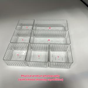 TEMU 다중 서랍이 있는 쌓을 수 있고 조절 가능한 정리함 세트. 화장품, 사무용품, 데스크탑 필수품 보관에 적합하며 메이크업 전문가, 네일 , 미용 기구, 학생용 학용품으로 완벽합니다.