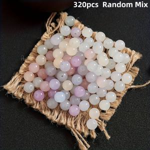 TEMU 320개/120개 새로운 고품질 재미있는 색상 변화 비즈 - 유리 소재, 파스텔 및 생생한 색상, DIY 주얼리, 팔찌, 귀걸이, 목걸이, 주얼리 만들기 비즈, 공예 용품, 색상 변화 비즈, 공예 애호가용. 친구와 가족을 위한 완벽한 작은 선물. 크리스마스, 귀걸이 재료,팔찌 재료,주얼리