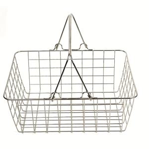 TEMU 1개 현대식 금속 보관 바구니 - 튼튼한 계단 디자인, 책, 옷 등에 적합 - 헤비듀티 철제 정리함, 다목적 선반 바구니 (집, 차, 방용) - 휴대용 손잡이 디자인, 내구성 & 공간절약형 소형 선반 바구니|책꽂이