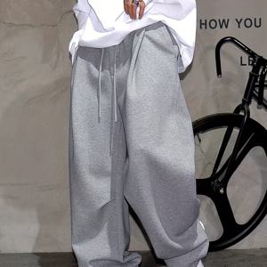 TEMU 남성용 헤비듀티 두꺼운 와이드 레그 팬츠 - 겨울용 보온 루즈핏 올시즌 캐주얼 바지, 손세탁 가능한 솔리드 컬러, 아웃도어 & 캐주얼 복장 (작업복, 심부름 가능) - 드라이클리닝 불가