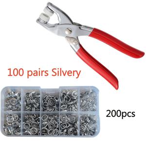 TEMU 201피스 ZUEE 헤비듀티 아이렛 플라이어 & 홀 펀처 세트 (금속 아이렛 스터드 & 와셔 포함) - DIY 공예용, 벨트, 신발, 캔버스, 패브릭용 아이렛 툴 키트 - 펀칭 & 아이렛 제작 도구