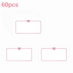 TEMU 간단한 빈 소형 카드 60개, 초대장, 포켓 카드, 결혼식, 생일, 기념일, 축제, 선물 태그, 메모 카드, 메시지 카드, 지갑 카드, 명함, 흰색 인사 카드, 선생님 선물용으로 적합