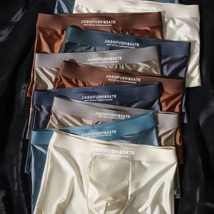 TEMU 8팩 랜덤 남성용 아이스 실키 섬유 드로즈 | 부드럽고 통기성이 좋으며, 멀티 컬러, 데일리 및 캐주얼용