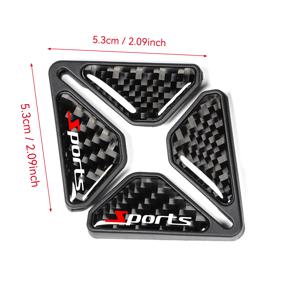 TEMU 카본 파이버 자동차 도어 엣지 & 범퍼 프로텍터 - 스포티 스타일 헤비듀티 내구성 트림 커버, 스크래치 방지, 트럭, SUV 적합