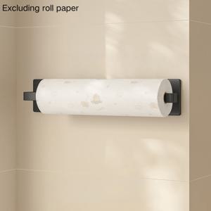 TEMU 1개 무드릴 벽걸이 휴지걸이 - 강력 접착식 스테인리스 스틸 선반, 주방 욕실용 고강도 접착식 롤홀더 (드릴 필요 없음)|욕실선반