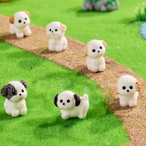 TEMU 6개입 귀여운 미니 레진 강아지 장식 비즈 - 구멍 없는 장식품, DIY 액세서리 제작에 이상적, 저렴한 휴일 선물 및 데스크탑 장식, 공예 재료, 테이블탑 액센트, 레진 장식 비즈, 강아지 참 비즈, 사랑스러운 동물 장식, 귀여운 디자인, 내구성 있는 레진 소재, 매끄러운 표면 비즈, DIY 공예 애호가, 액세서리 제작자 선물