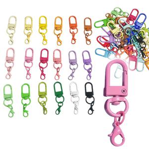 TEMU 20가지 색상 (핑크, 블루, 그린, 옐로우, 오렌지, 퍼플 등) 헤비 듀티 로브스터 걸쇠 회전 후크 - 안전 잠금 메커니즘, 키체인, 주얼리 제작, 지갑, 가방, 태그에 적합 - 프로젝트 필수 아이템, 가방 장식 걸쇠