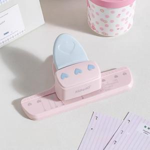 TEMU 1 Manual 하트 모양 종이 펀치 | 노트북 코어, 사진 카드 및 종이용 - 전원 불필요, 휴대용 디자인, 건강 친화적인 손잡이, 내구성 있는 금속 구조, 제작 도구