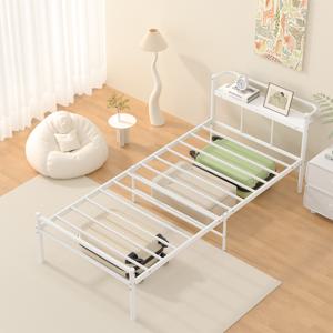 TEMU 철제 침대프레임 침대깔판 매트리스 받침대 바닥 깔판 슈퍼싱글 화이트 S
