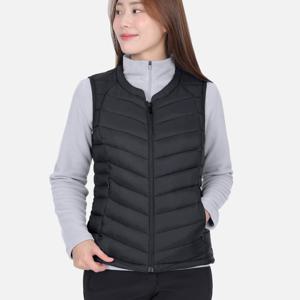 TEMU 여성 부드러운 슬림라인 따뜻한데 가벼운 경량 패딩 조끼 페더리피치(W6WV10)