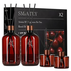 TEMU 스미어티 디퓨저 대용량 실내 방향제 리필액 선물 세트 500ml *2 블랙체리