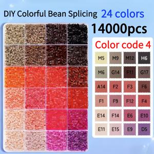 TEMU 14000개 (박스당 24구), 플라스틱 퓨즈 비즈, 2.6mm 3D 픽셀 퍼즐 비즈, 공예 비즈 세트, 보관함 및 빈 플레이트 포함, 창의적인 예술 프로젝트 및 홈 데코레이션에 적합