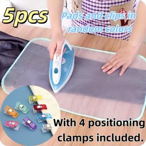 TEMU 10/5개 다기능 내열성 체크무늬 다리미패드, 미끄럼방지 패드, 균일한 열전도, 옷 보호, 표준 다리미용. 가정 및 사무실 사용 가능. 모던한 미학: 다리미 액세서리