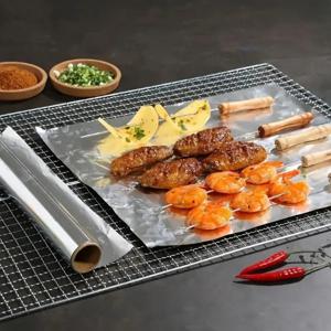 TEMU 특대형 알루미늄 호일 롤 (1000cm) | 높은 내열성, 논스틱, 간편한 세척 | 오븐, 그릴, 튀김에 적합 | 매끄러운 표면, 일회용, 바베큐 필수품