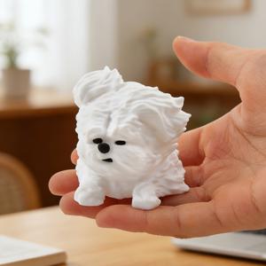 TEMU 바람에 흔들리는 강아지 피규어 - 귀엽고 창의적인 시뮬레이션 강아지 장식품, 차량 또는 책상용. 긴 털의 화이트 골든 리트리버 디자인으로 사랑스러움을 더하다. 차량 내부와 책상 등 다양한 공간에 적합. 크리스마스, 추수감사절, 발렌타인데이, 어머니날을 위한 완벽한 장식 아이템