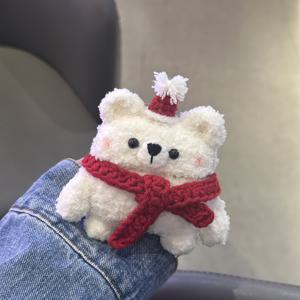 TEMU 1개 호환 에어팟 프로 1/2/3/4 케이스 - 귀여운 목걸이 곰돌이 디자인, 가벼운 플라스틱 커버, 에어팟 프로 이어버드 호환 케이스