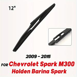 TEMU 쉐보레 스파크 M300, 홀덴 바리나 스파크 2009-2015용 베이오넷 장착식 12인치 후면 와이퍼 블레이드 - 유니버설 핏, 천연 고무 윈드스크린 창 브러시