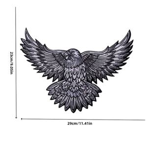TEMU 1개 1개 조각 독수리 장식 패치 - 리얼리스틱 독수리 & 잎사귀 자수, DIY 의류, 재킷, 백팩용 패브릭 - 재킷, 가방, 모자용 세탁 가능한 자수 아이언온 전사 (캐주얼 라이딩 패치)