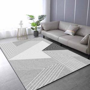 TEMU 1개 두꺼운 1.1cm 거실 바닥 매트, 라이트 럭셔리 패턴 인쇄된 바닥 매트 두께가 있는 미끄럼 방지 및 내마모성으로 주방, 거실, 현관, 발코니 및 홈 데코레이션에 적합