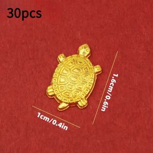 TEMU 30개 황금 거북이 참 | 지갑 및 가정/사무실 장식을 위한 정교한 철제 장식 장식품 | 책상 장식 | 홈 액센트 | 사무실 장식 | 영적 탐구자를 위한 번영 부적