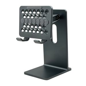 TEMU 아이패드 및 태블릿용 조절 가능한 알루미늄 합금 데스크탑 스탠드 - 튼튼한 금속 베이스가 있는 게으른 홀더, 편안한 시청과 타이핑을 위한 인체공학적 디자인, 태블릿 홀더 스탠드