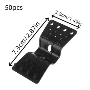 TEMU 50개 나비형 햇빛 가리개 네트 클립 | 튼튼한 플라스틱 온실 그늘막 고정 장치, 정원 도구, 5-7mm 로프 호환, 울타리 및 네트 설치용 다용도 클립