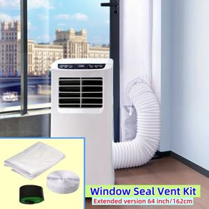 TEMU 휴대용 에어컨 창 밀봉 키트: 조절 가능한 길이 40인치-64인치, 미닫이 및 매달린 창문에 적합, 100% 밀봉, 쉬운 설치|창문형에어컨|휴대용에어컨