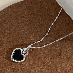 TEMU 1개 RYYM 여성용 K 도금 하트 펜던트 목걸이 - 우아한 하트 체인, 발렌타인데이 선물, 데일리 웨어 & 연중 로맨틱 액세서리