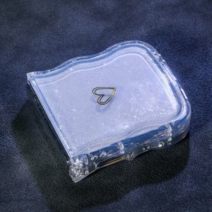 TEMU 폰 케이스: 클래식 웨이브 에어 쿠션 패션 글리터 골든 하트 니켈 도금 투명 충격 방지 갤럭시 Z 플립 3/4/5/6 시리즈용