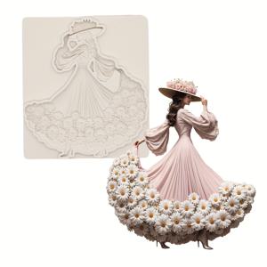 TEMU 소녀 구미 케이크 실리콘 몰드 케이크 도구 초콜릿 몰드 DIY 베이킹 도구, 레진, 클레이 장식 세트 - 조각, 케이크 베이킹 몰드 도구