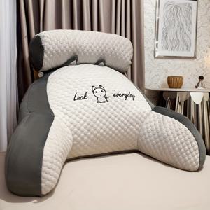 TEMU 1개 편안한 쿠션 | 인체공학적 등받이 지지대 | 부드러운 요추 베개 | 독서 등받이 베개 | 통기성 원단 | 침대, 소파, 의자, 사무실 및 홈 데코에 완벽 | 독서 필수품 | 생일 선물로 가족과 친구에게 이상적|소파|허리보호대|의자