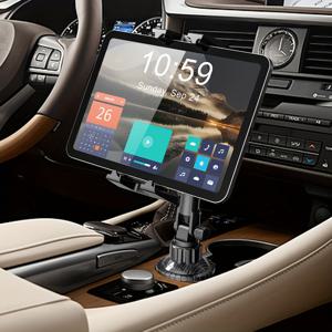 TEMU 휴대폰 및 태블릿용 조절 가능한 차량 컵거치대 마운트 - 안전하고 유연한 암, 4-14인치 장치와 호환되는 대시보드 - 자동차 및 트럭에 이상적, 터치스크린에 쉬운 액세스, 차량 액세서리|세련된 가제트 지원|조절 가능한 암 디자인, 차량용 폰 거치대