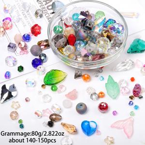 TEMU 오스트리아에서 생산된 다양한 색상, 크기 및 모양의 루스 유리 시드 비즈로, 약 80그램. 목걸이 및 팔찌와 같은 패션 주얼리 제작에 적합합니다.