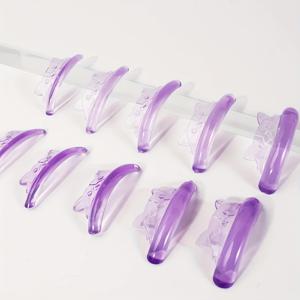 TEMU 귀여운 곰돌이 모양 속눈썹 리프트 패드 10개 세트 (5가지 사이즈), 눈매 마무리 및 속눈썹 컬링용 재사용 가능 도구