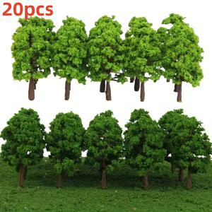 TEMU 20개입 7cm 수제 모델 트리, 모래 테이블용 입체 모델 시뮬레이션 전쟁 게임 건축 장면 DIY 모델 제작 재료 조경 정원 공원 보도 경관 나무
