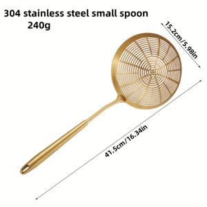 TEMU 전문가용 304 스테인리스 대형 스트레이너 - 요리, 튀김, 파스타, 만두 배수용 강화된 손잡이 및 일체적 디자인 - 가정 및 상업용 방열 인체공학 주방 도구, 파스타 체