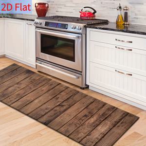 TEMU 2D 플랫, 나무결 디자인의 2D 패턴 다이ATOM 먼지 흡수 주방 매트, 사계절 사용 가능. 주방 매트, 욕실 매트, 복도 매트로 사용 가능