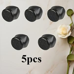 TEMU 5개 세트 의자 바퀴 보호대, 미끄럼 방지 가구 롤러 커버, 튼튼한 금속 엔드, 전원 불필요, 간편한 설치