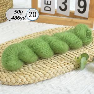 TEMU 1개 50g, 길이 445m, 진정한 실크 플리스 실, 연한 베이지색, 손뜨개용 소프트하고 섬세한 스웨터, 가디건, 셔츠, 드레스, 코트 등에 적합