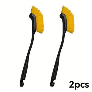 TEMU 2개/4개입 부드러운 브러쉬 차량 워시 브러쉬 – 간편한 휠 및 타이어 세척, 내구성 좋은 플라스틱 손잡이, 스크래치 방지 차량 디테일링 도구 (내장, 휠, 타이어 세척용), 차량 청소 용품