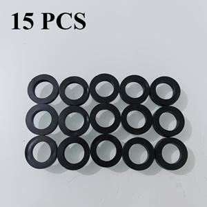 TEMU 15개/25개 1/2인치 블랙 고무 와셔, 1/2인치 파이프용 라운드 씰링 개스킷, 샤워기 및 호스 연결, 정원 스프링클러 등에 적합