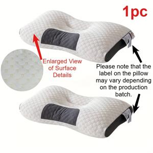TEMU 사계절 사용을 위해 설계된 수면 지지 베개 - 세탁기 사용 가능한 목 지지 베개, 통기성, 부드러움, 편안함을 제공하여 최고의 편안함과 휴식을 보장 - 옆으로 또는 배로 자는 사람에게 이상적