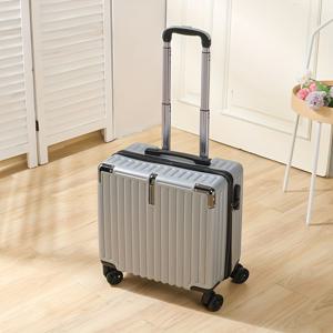 TEMU 18인치 솔리드 컬러 캐리어, 경량 비즈니스 (캐스터 및 강화 코너 보호 기능)