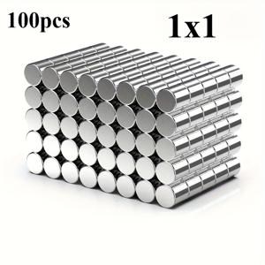 TEMU 냉장고, 사무실, 엽서용 1X1mm 소형 원형 자석 100개입 - 자석 보드, 끈끈이 메모, 사진과 호환 - 가정 및 직장 정리, 차량용 자석, 컴팩트한 사이즈, 프로젝트용, 노트 홀더로 이상적인 선택