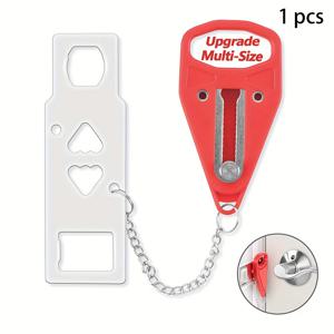 TEMU 가정 보안, 여행용 잠금 장치를 위한 휴대용 도어락. 호텔, 가정, 아파트 및 대학에 이상적이며 추가적인 안전성과 사생활 보호를 제공합니다.